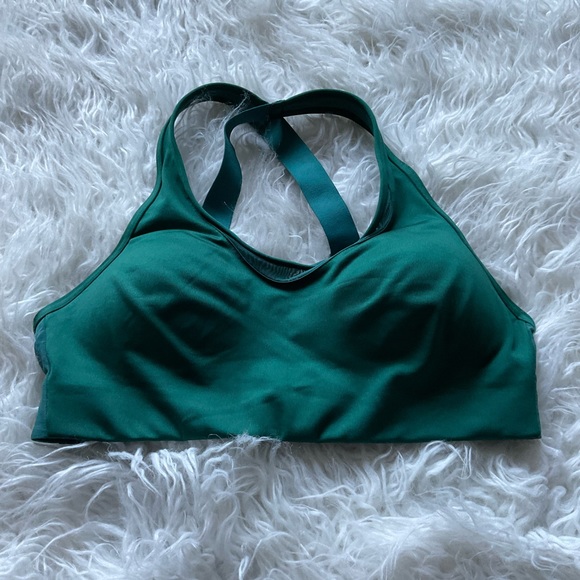 🆕PINK CROSSBACK GREEN BRA‎ - Picture 1 of 4